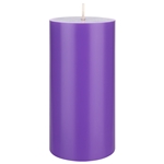 3" x 6" Unscented Round Pillar Candle - Lavender