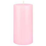 3" x 6" Unscented Round Pillar Candle - Pink