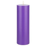 2" x 6" Unscented Round Pillar Candle - Lavender
