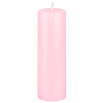 2" x 6" Unscented Round Pillar Candle - Pink