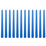 Mega Craft - 12 pcs 10" Unscented Taper Candle in White Box - Blue