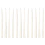 Mega Candles - 12 pcs 12" Unscented Taper Candle in White Box - Off White