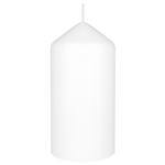 3" x 6" Unscented Dome Top Event Pillar Candle - White