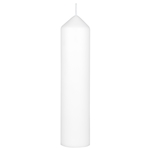 2" x 9" Unscented Dome Top Event Pillar Candle - White