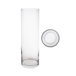 Mega Vases - 5" x 20" Cylinder Glass Vase - Clear