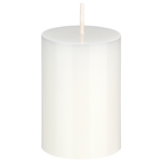 Mega Candles - 2" x 3" Unscented Round Pillar Candle - White