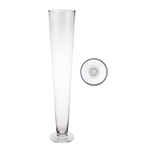 Mega Vases - 5" x 24" Trumpet Glass Vase - Clear