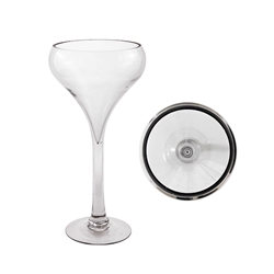 Mega Vases - 8" x 12" Wine Glass Vase - Clear
