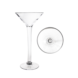 Mega Vases - 8" x 16" Martini Glass Vase - Clear