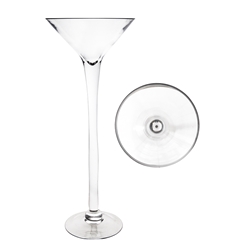 Mega Vases - 8" x 20" Martini Glass Vase - Clear