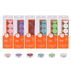 Mega Candles - 72 pcs Unscented Tea Light Candle - Asst