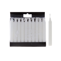 Mega Candles - 20 pcs 4" Unscented Chime / Spell Chime Candle - White
