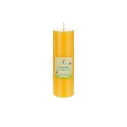 Mega Candles - 2" x 6" Round Citronella Pillar Candle in Shrink Wrap - Yellow