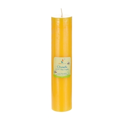 Mega Candles - 2" x 9" Round Citronella Pillar Candle in Shrink Wrap - Yellow