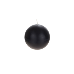 Mega Candles - 4" Unscented Round Ball Candle - Black