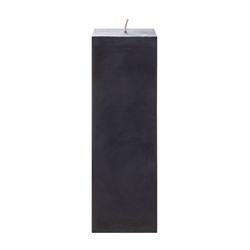 Mega Candles - 3" x 9" Unscented Square Pillar Candle - Black