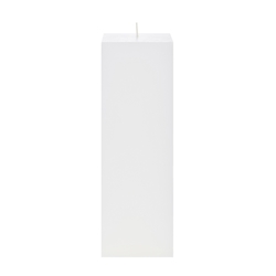 Mega Candles - 3" x 9" Unscented Square Pillar Candle - White