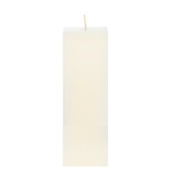 Mega Candles - 2" x 6" Unscented Square Pillar Candle - Ivory