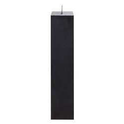 Mega Candles - 2" x 9" Unscented Square Pillar Candle - Black