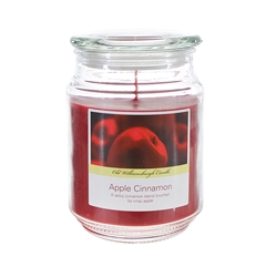 Mega Candles - 18 oz. Country Dreams Scented Jar Candle - Apple Cinnamon