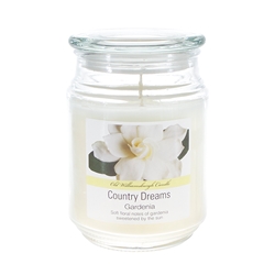 Mega Candles - 18 oz. Country Dreams Scented Jar Candle - Gardenia