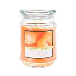 Mega Candles - 18 oz. Country Dreams Scented Jar Candle - Peach