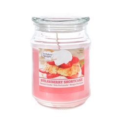 Mega Candles - 18 oz. Country Dreams Scented Jar Candle - Strawberry Shortcake