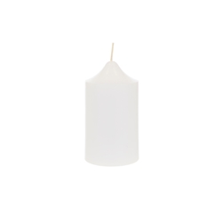 Mega Candles - 2" x 3" Unscented Round Dome Top Pillar Candle - White