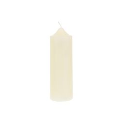 Mega Candles - 2" x 6" Unscented Round Dome Top Pillar Candle - Ivory