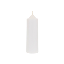 Mega Candles - 2" x 6" Unscented Round Dome Top Pillar Candle - White