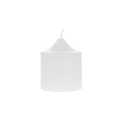 Mega Candles - 3" x 3" Unscented Round Dome Top Pillar Candle - White