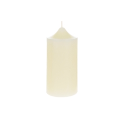 Mega Candles - 3" x 6" Unscented Round Dome Top Pillar Candle - Ivory
