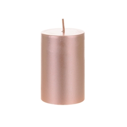 Mega Candles - 2" x 3" Unscented Round Pillar Candle - Rose Gold