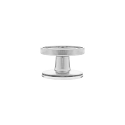 Mega Candles - 2.5" Pillar Glass Candle Holder - Silver