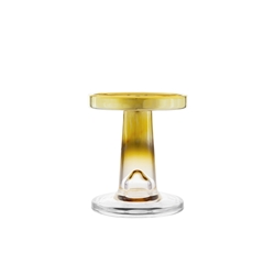 Mega Candles - 4.5" Pillar Glass Candle Holder - Gold