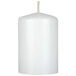 Mega Candles - 2" x 3" Unscented Domed Top Pillar Candle - White