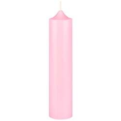 Mega Candles - 2 pcs of 6.75" Unscented Romantic Taper Candles - Pink