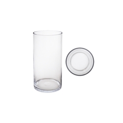 Mega Vases - 5" x 10" Cylinder Glass Vase - Clear