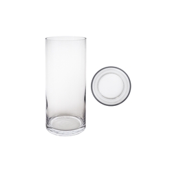 Mega Vases - 5" x 12" Cylinder Glass Vase - Clear
