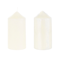 Mega Candles - 3" x 6" Unscented Dome Top Event Pillar Candle - Ivory