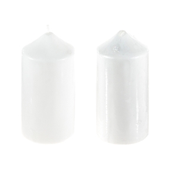 Mega Candles - 3" x 6" Unscented Dome Top Event Pillar Candle - White