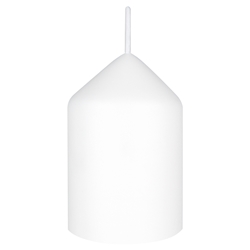 Mega Candles - 2" x 3" Unscented Dome Top Event Pillar Candle - White