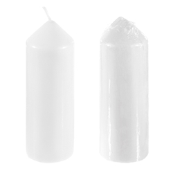 Mega Candles - 2" x 6" Unscented Dome Top Event Pillar Candle - White