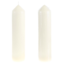 Mega Candles - 2" x 9" Unscented Dome Top Event Pillar Candle - Ivory