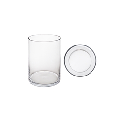 Mega Vases - 6" x 8" Cylinder Glass Vase - Clear