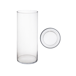 Mega Vases - 6" x 16" Cylinder Glass Vase - Clear