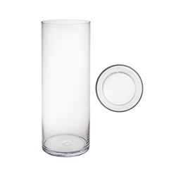Mega Vases - 6" x 20" Cylinder Glass Vase - Clear