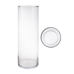 Mega Vases - 6" x 24" Cylinder Glass Vase - Clear