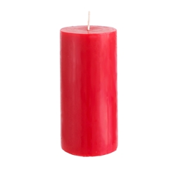 Mega Candles - 3" x 6" Unscented Round Pillar Candle - Red