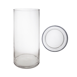 Mega Vases - 8" x 20" Cylinder Glass Vase - Clear